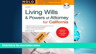 READ THE NEW BOOK Living Wills   Powers of Attorney for California BOOOK ONLINE