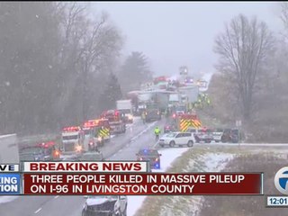 Three people killed in I-96 accident