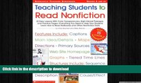 PDF Teaching Students to Read Nonfiction: Grades 4 and Up: 22 Easy Lessons With Color