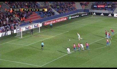 Raphael Holzhauser Goal HD - Plzen 0-1 Austria Vienna- 08.12.2016