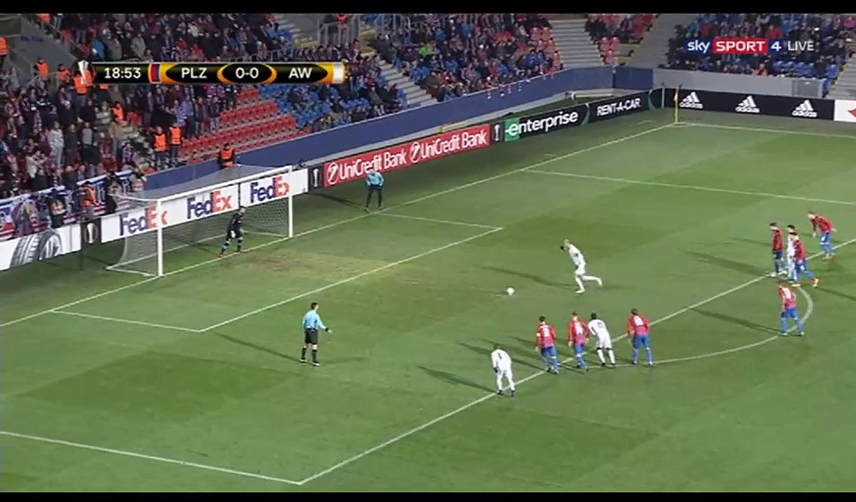 Raphael Holzhauser Goal HD - Plzen 0-1 Austria Vienna- 08.12.2016