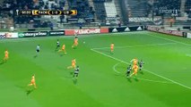 Pelkas D. Goal for PAOK vs Slovan Liberec 2 - 0, 8 Dec 2016