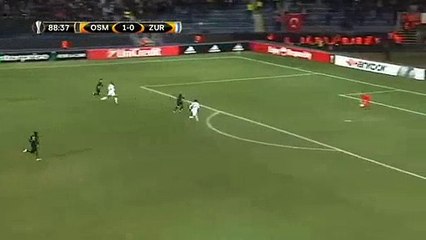 Kilicaslan E. Goal for Osmanlispor FC vs FC Zurich 2 - 0, 8 Dec 2016