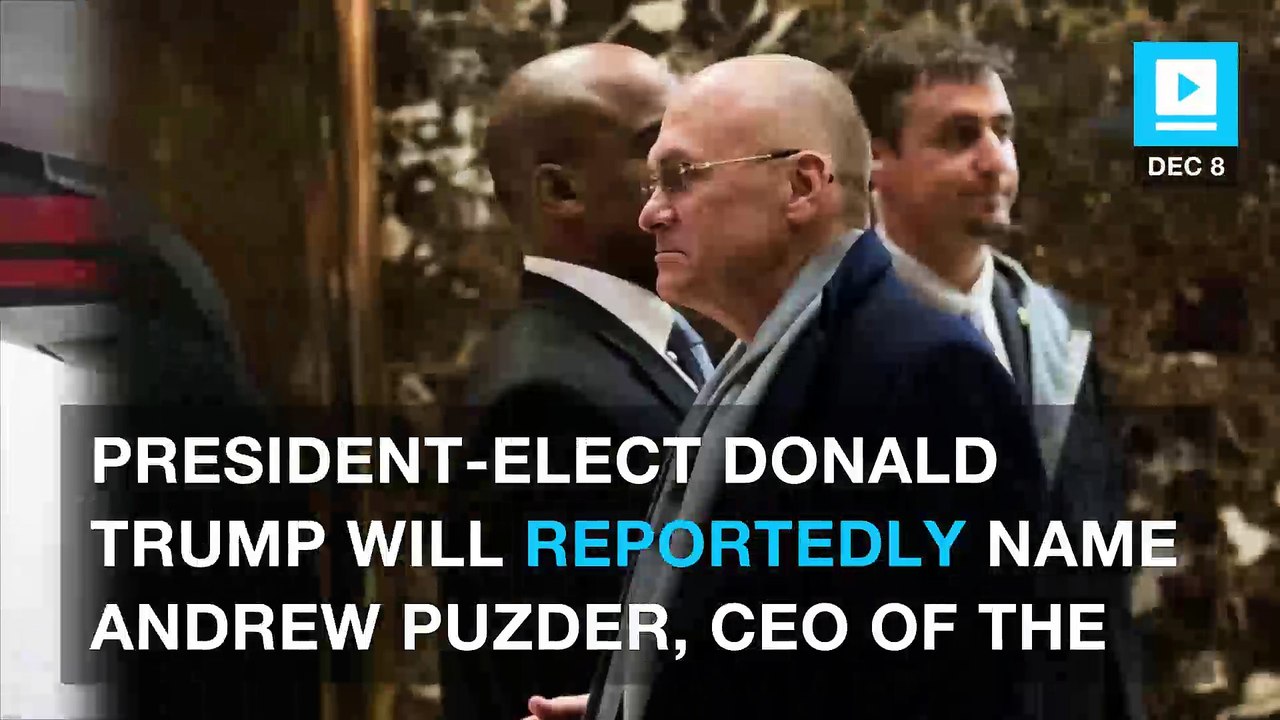 Trump taps Andrew Puzder for secretary of labor