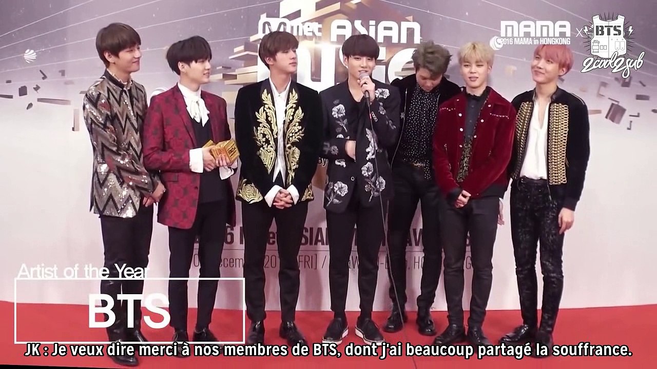 [M2] 161202 2016 MAMA Congratulation! BTS! (VOSTFR)