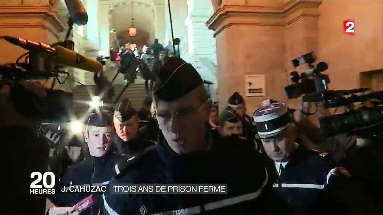 Jérôme Cahuzac condamné à 3 ans de prison ferme et 5 ans d'inéligibilité