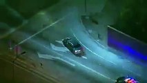 Truck driver stops high speed car chase   BBC News