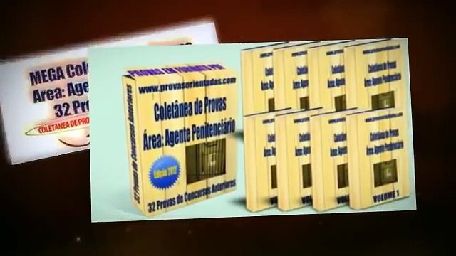 Provas anteriores de Agente Penitenciario para concursos públicos