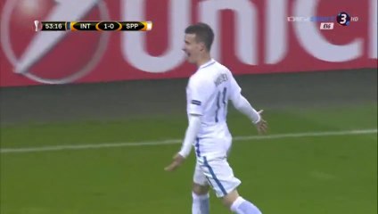 Goal - Inter 1-1 Sparta Prague - 08.12.2016