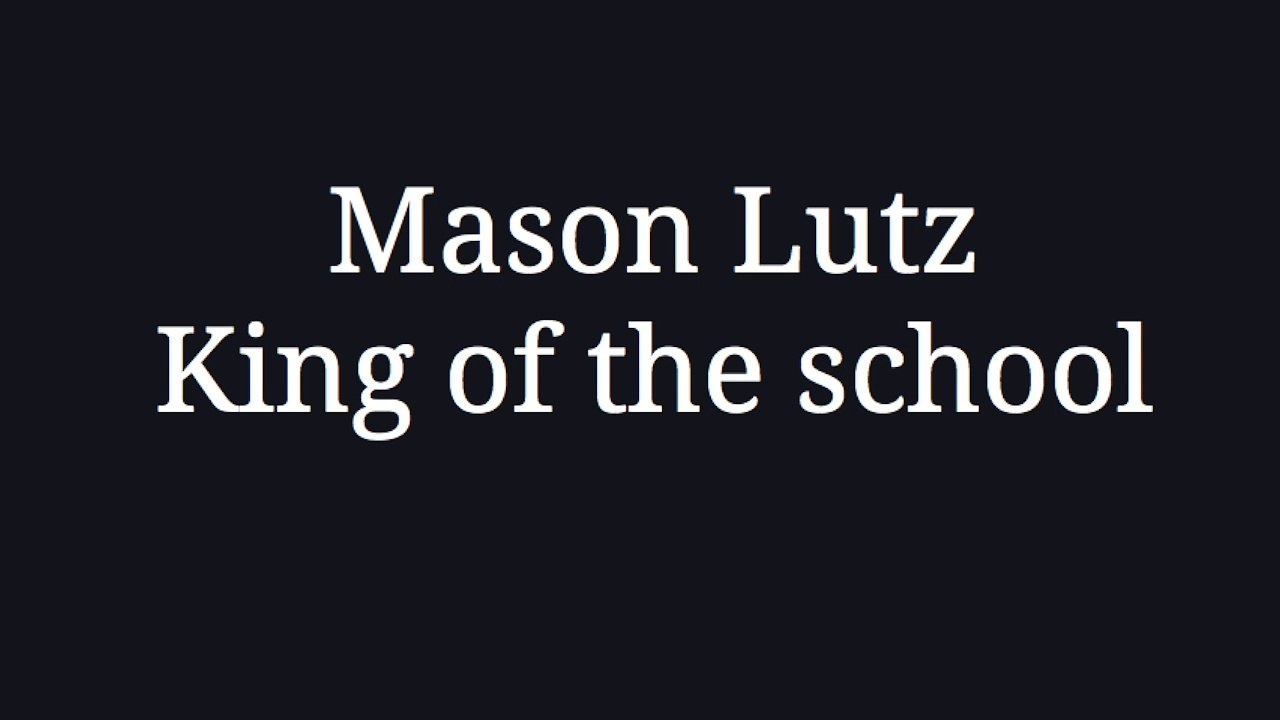 1 in 1600: Mason Lutz