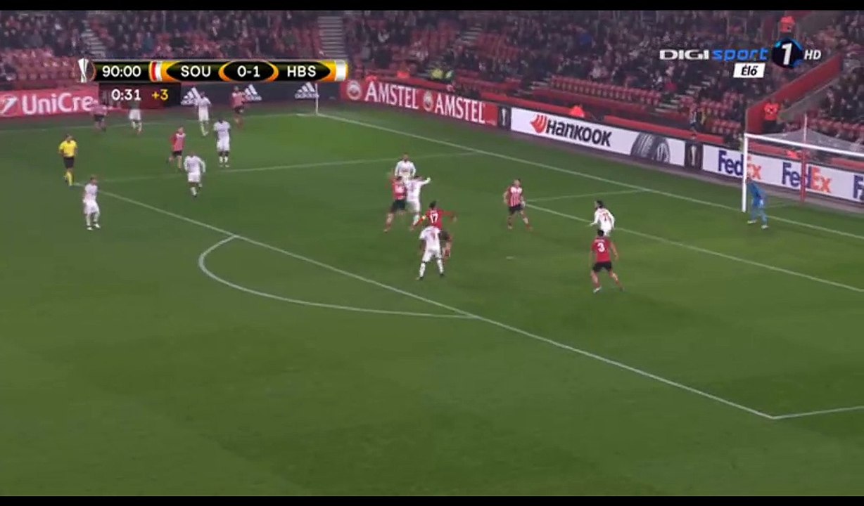 Virgil Van Dijk Goal HD - Southampton1-1 H. Beer Sheva - 08.12.2016