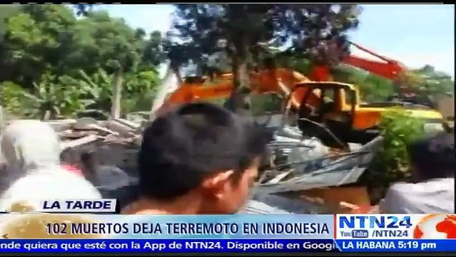 Al menos 102 muertos deja sismo de magnitud 6,5 en Indonesia