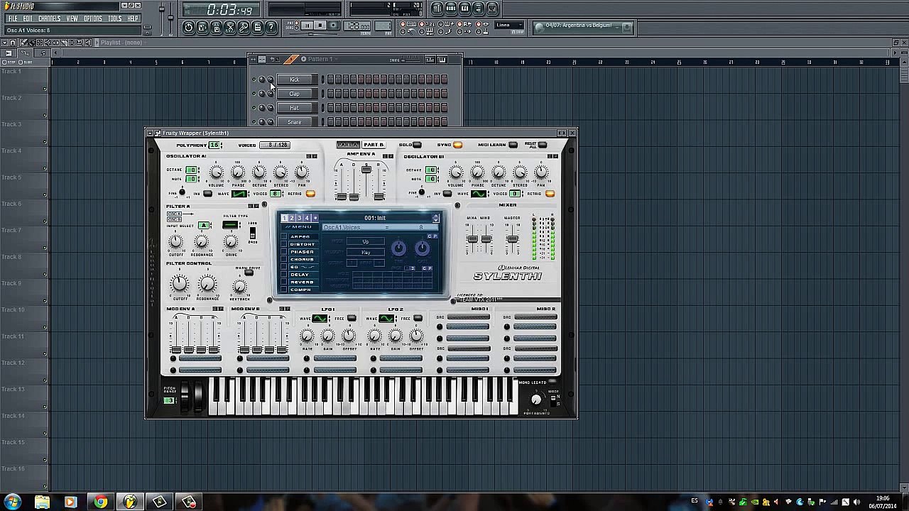 Tutoriales FL Studio 6 - Como crear un sonido desde cero con Sylenth1