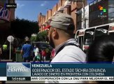 Venezuela: gobernador de Táchira denuncia lavado de dinero en frontera