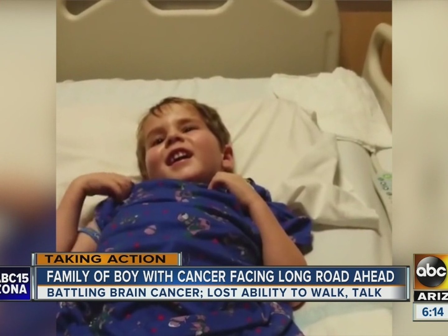Toddler fighting brain cancer, family shining light on childhood cancer