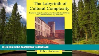 Read Book The Labyrinth of Cultural Complexity: Fremont High Teachers, The Small School Policy,