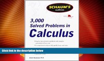 Price Schaum s 3,000 Solved Problems in Calculus (Schaum s Outlines) Elliott Mendelson On Audio