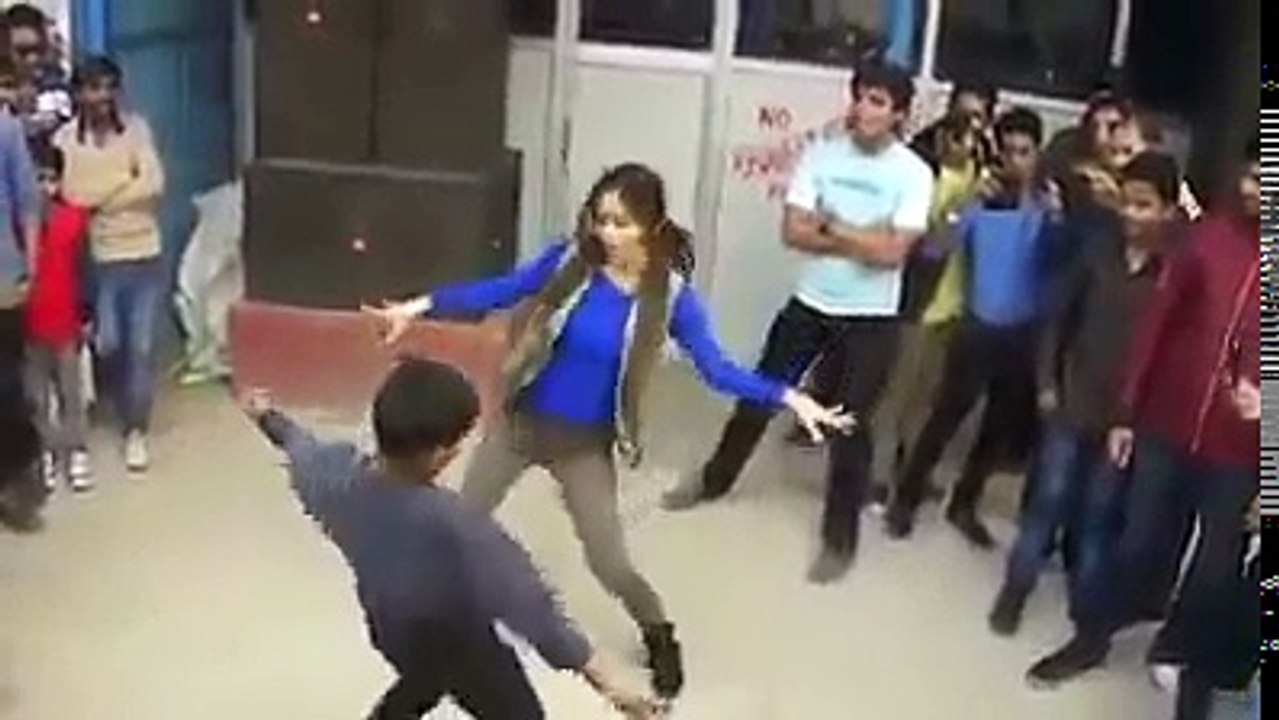 Desi Girl And Boy Dhol Dance Performance