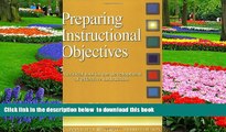 Audiobook Preparing Instructional Objectives: A Critical Tool in the Development of Effective