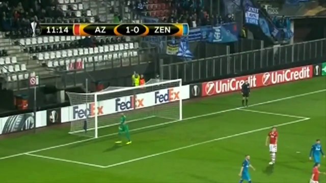 АЗ АЛКМАР - ЗЕНИТ 3:2 ОБЗОР МАТЧА 08.12.2016 [HD]