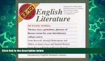 Buy Benjamin W. Griffith Barron s Ez 101 Study Keys: English Literature (Barron s EZ-101 Study