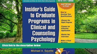 Price Insider s Guide to Graduate Programs in Clinical and Counseling Psychology: 2016/2017