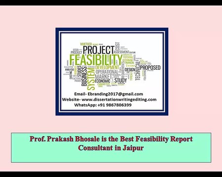 Prof. Prakash Bhosale is the Best Feasibility Report Consultant in Jaipur
