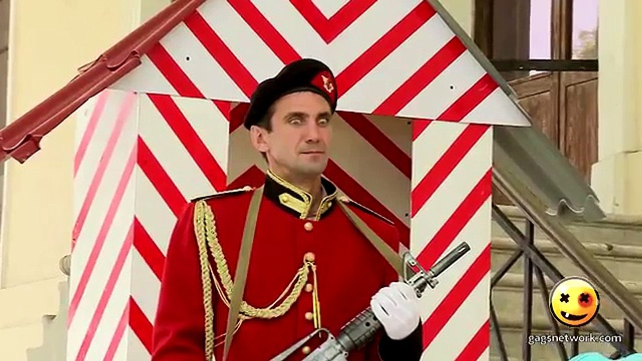 Naked and Funny. Guard Gets An Up Skirt Surprise . - YouTube