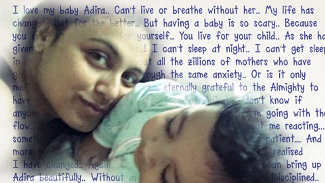 Rani Mukerji Writes an EMOTIONAL LETTER to Daughter Adira First Look Aditya Chopra