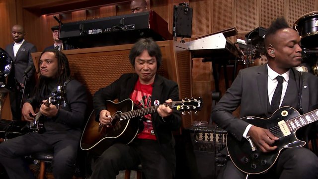 Le créateur de Mario joue la musique à la guitare avec The Roots - Super Mario Bros