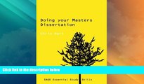 Best Price Doing Your Masters Dissertation (SAGE Study Skills Series) Chris Hart For Kindle