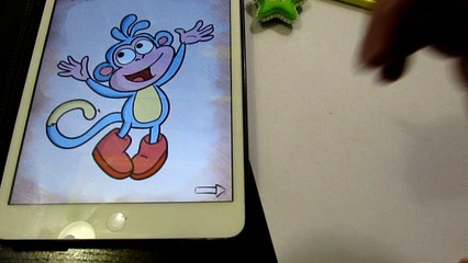 How to draw Dora and Diego Draw Boots for kids