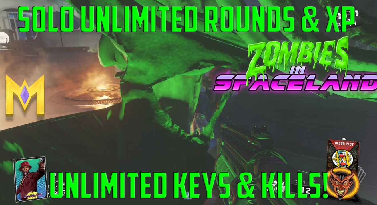 CoD Infinite Warfare Zombie Glitches - Unlimited Rounds & Keys Glitch - "Spaceland Zombies Glitches"