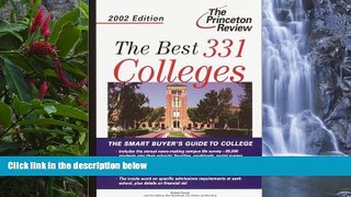 Online Robert Franek The Best 331 Colleges, 2002 Edition (Princeton Review: The Best ... Colleges)