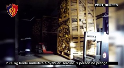 Aksioni, kapen 30 kilograme heroine ne portin e Durresit