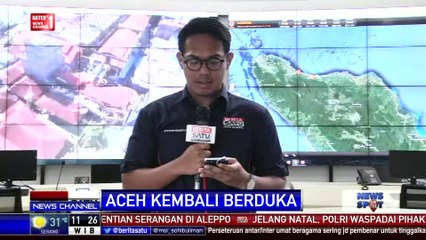 Korban Gempa Aceh yang Kehilangan Rumah Mengungsi ke Masjid