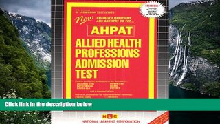 Buy Passbooks Allied Health Professions Admission Test ( AHPAT) (Admission Test Ser) Full Book