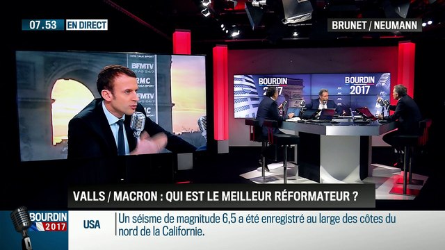 Brunet & Neumann : Manuel Valls/ Emmanuel Macron : qui est le meilleur ? - 09/12