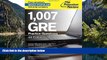 Online Princeton Review 1,007 GRE Practice Questions, 4th Edition (Graduate School Test