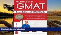 Online Manhattan GMAT Foundations of GMAT Math, 5th Edition (Manhattan GMAT Preparation Guide: