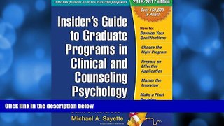 Online John C. Norcross PhD Insider s Guide to Graduate Programs in Clinical and Counseling