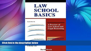 Buy David Hricik Law School Basics: A Preview of Law School and Legal Reasoning Full Book Download