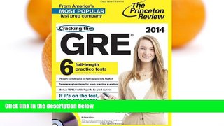 Online Princeton Review Cracking the GRE with 6 Practice Tests   DVD, 2014 Edition (Graduate