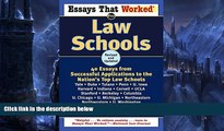 Buy Boykin Curry Essays That Worked for Law Schools: 40 Essays from Successful Applications to the