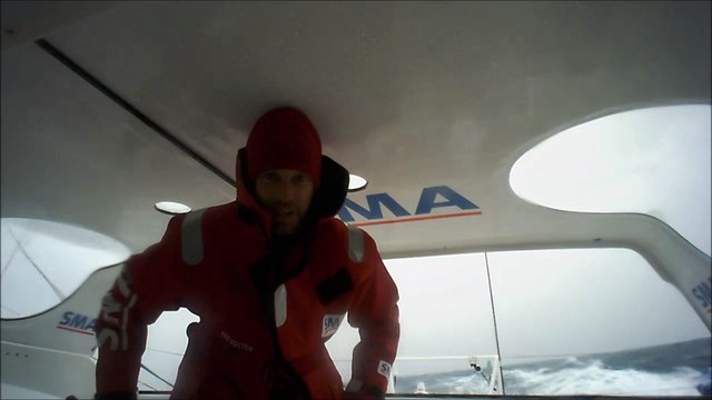 J34 : Des rafales à 40 noeuds pour Paul Meilhat / Vendée Globe