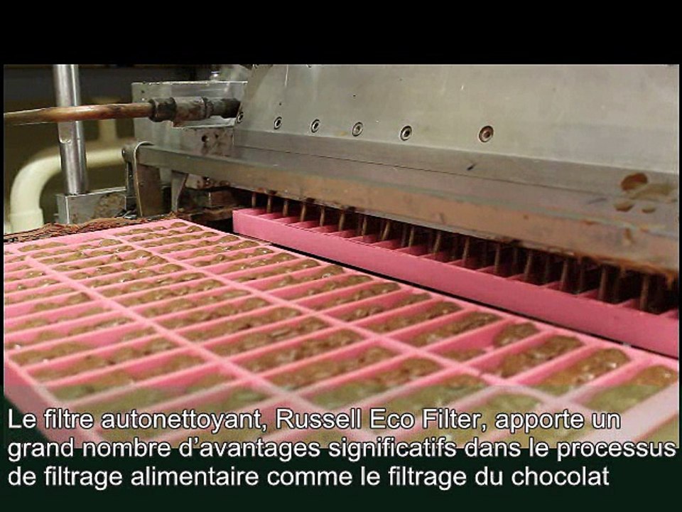 Filtration industriel avec filtres autonettoyants du chocolat liquide