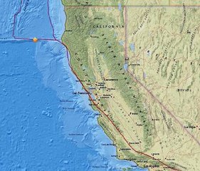 California Earthquake Quake Off Calif Coast