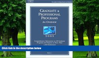 Best Price Grad Gdes Book 1:Grad/Prof Prg Orvw 2003 (Peterson s Graduate and Professional Programs