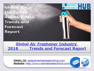 Global Air Freshener Industry 2016 Trends and Forecast Report