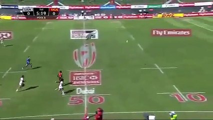 Le premier essai spectaculaire de l'Ouganda lors des Sevens World Series